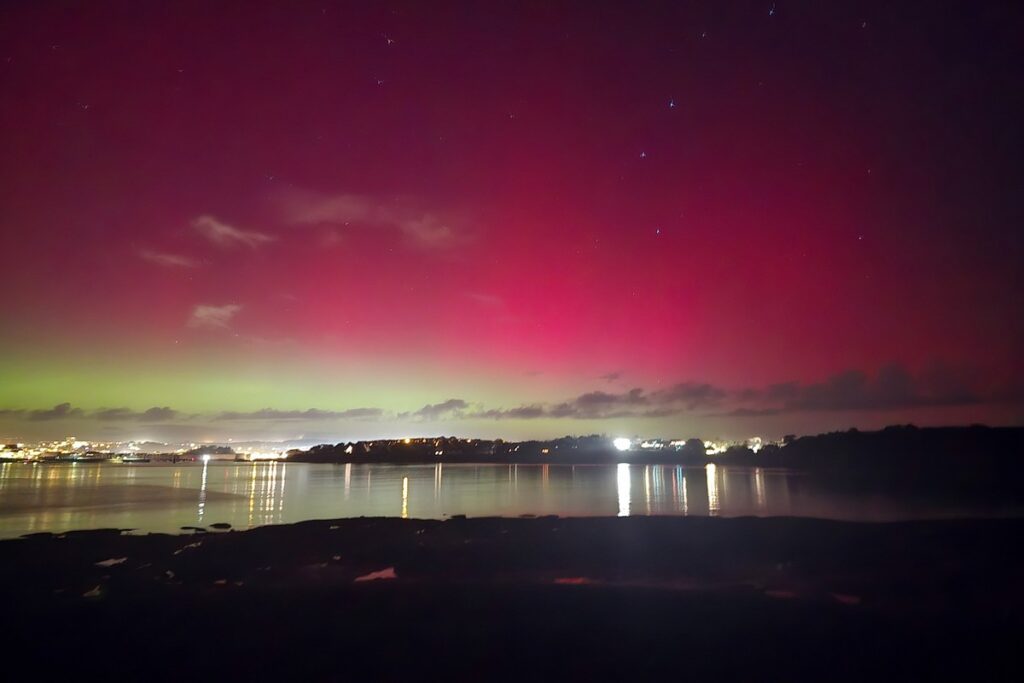 aurore boreale concarneau finistere 2026